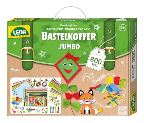 Bastelset Lena 42629 Jumbo Bastelkoffer mit vielfältigem Material