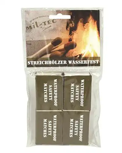 Sturmstreichhölzer STREICHHÖLZER WASSERFEST 4 Pack/Blister