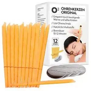 Ohrenkerze O³ N ZUR REINIGUNG // 12 Ohrkerzen Bienenwachs