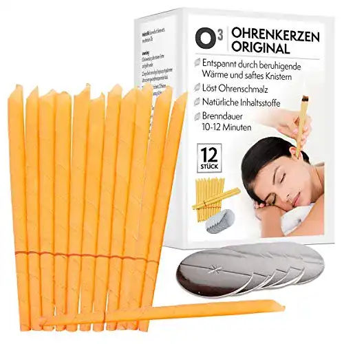 Ohrenkerze O³ N ZUR REINIGUNG // 12 Ohrkerzen Bienenwachs