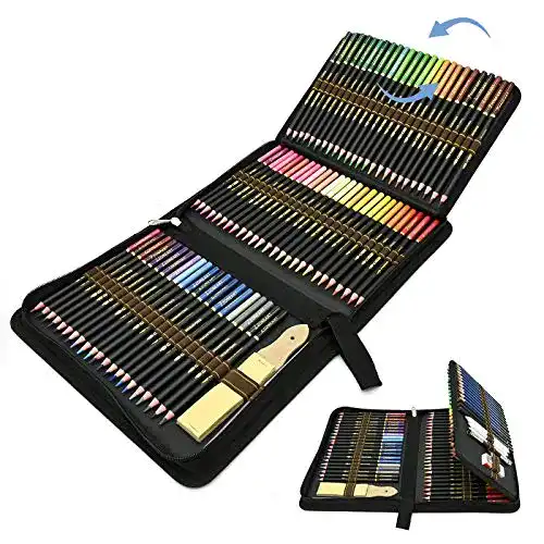 Zeichenstifte Exwand Buntstifte Zeichnen Bleistift Set, 96 Stück