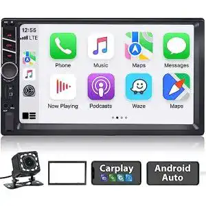 Autoradio mit Android-Auto podofo Doppel Din, mit Bluetooth