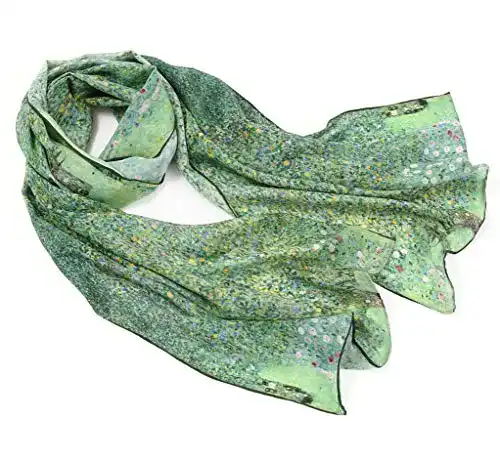 Seidenschal Prettystern Damen langer Seiden-schal Malerei Silk