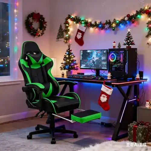Gaming-Stuhl mit Fußstütze Soontrans Gaming Stuhl Massage
