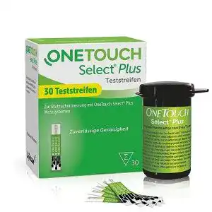 Blutzuckerteststreifen OneTouch Select Plus, 30 Teststreifen