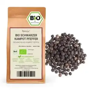 Kampot-Pfeffer Kamelur 200g BIO Schwarzer Kampot Pfeffer ganz