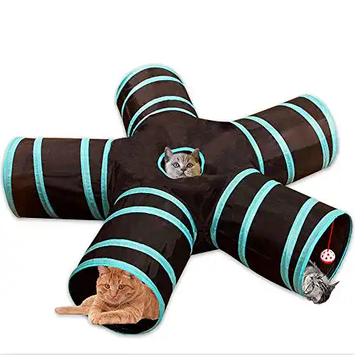 Katzentunnel Sammiu 5-Wege-, Collapsible Pet Play Tunnel
