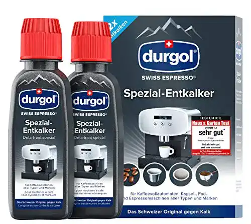 Die beste Entkalker für Kaffeevollautomaten Durgol swiss espresso 2x125ml 2026 Test Bestseller Entkalker für Kaffeevollautomaten Durgol swiss espresso 2x125ml