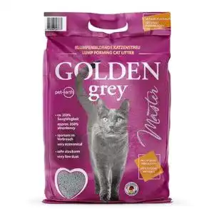 Silikatstreu Golden Grey Master fein 2x14kg Babypuderduft