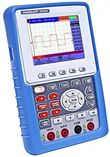 Hand-Oszilloskop PeakTech 1220, 1-Kanal Speicher-Oszilloskop