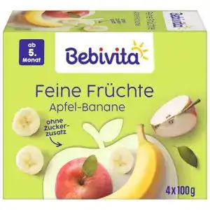 Bebivita-Babynahrung Bebivita Apfel-Banane, 6 x 400 g