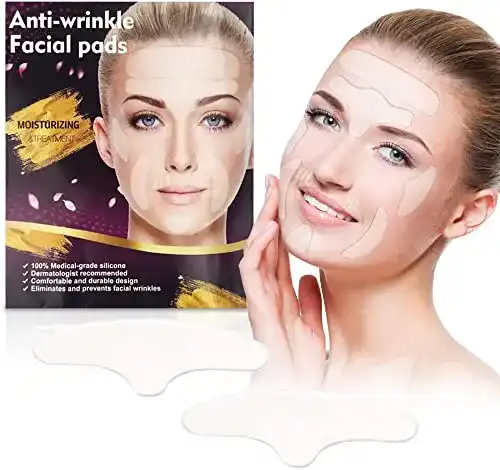 Silikon-Pads gegen Falten Utapossin Facial Patches, Anti Aging