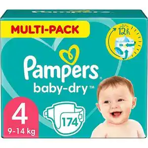 Windeln Pampers Größe 4 (9-14kg) Baby Dry, 174 Stück