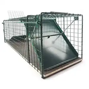 Waschbärfalle 123jagd große 116x26x28cm Lebendfalle