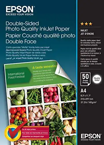 Die beste Epson-Fotopapier Epson Doppelseitiges Ink Jet Paper, A4, 50 Blatt 2026 Test Bestseller Epson-Fotopapier Epson Doppelseitiges Ink Jet Paper, A4, 50 Blatt