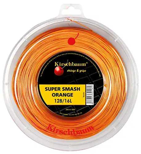 Die beste Kirschbaum-Saiten Kirschbaum Saitenrolle Super Smash, Orange, 200m 2026 Test Bestseller Kirschbaum-Saiten Kirschbaum Saitenrolle Super Smash, Orange, 200m
