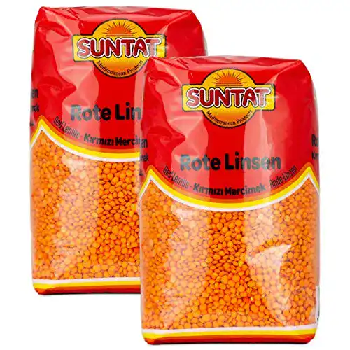 Rote Linsen SUNTAT – Orientalische aus der Türkei, 2er Set à 1 kg