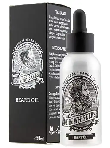 Bartöl John Whiskers Made in Germany, 50ml, süßlich herber Duft