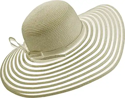 Strohhut Damen Harrys-Collection Extra Großer Strohhut