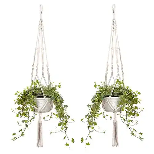 Makramee-Blumenampel HomeMall 2er Set Makramee 105cm
