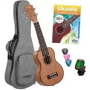 Cascha-Ukulele CASCHA Sopran Ukulele Set Kinder Erwachsene I Ukulele