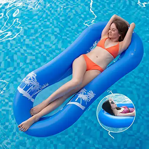 Luftmatratze Pool MiiDD Wasser mit Netz,Wasserhängematte