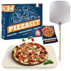 Pizzastein (rechteckig) Blumtal Pizzastein für Backofen & Gasgrill