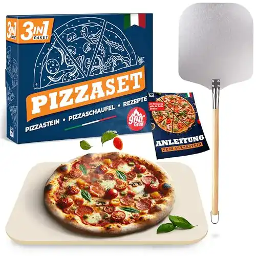 Pizzastein (rechteckig) Blumtal Pizzastein für Backofen & Gasgrill