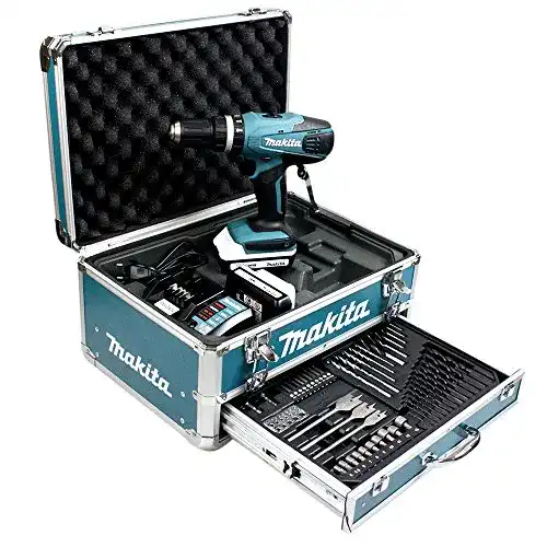 Werkzeugkoffer mit Akkuschrauber Makita HP457DWEX4