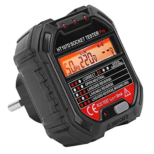Die beste Steckdosentester Walfront HT107D Elektrischer Tester 7 LED 2026 Test Bestseller Steckdosentester Walfront HT107D Elektrischer Tester 7 LED
