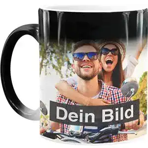 Fototasse MoonWorks ® Zaubertasse mit Foto Farbwechsel