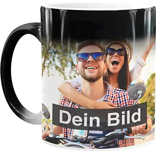 Fototasse MoonWorks ® Zaubertasse mit Foto Farbwechsel