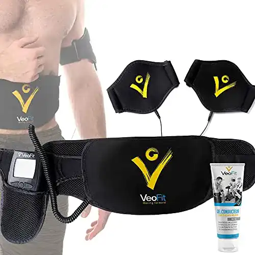 Bauchmuskelgürtel VEOFIT Bauchmuskeln Gürtel EMS Bauchtrainer