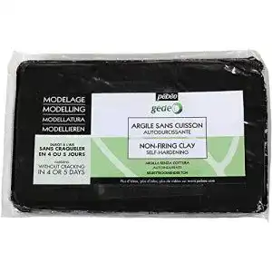 Soft-Ton Pébéo Modelliermasse Selbsttrocknend Schwarz 1,5 kg