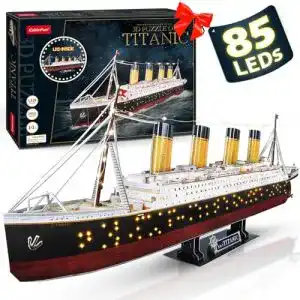 Titanic-Modell CubicFun Titanic 3D-Puzzle, LED, 88 cm, Modell