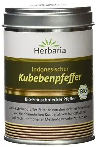 Kubebenpfeffer Herbaria, 1er Pack (1 x 60 g Dose) – Bio