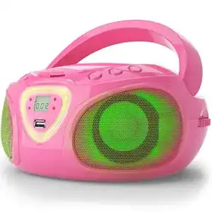 CD-Player mit Bluetooth auna Roadie, LED-Beleuchtung, USB, MP3