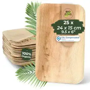Palmblatt-Teller BIOZOYG Palmware – hochwertiges Palmblattgeschirr