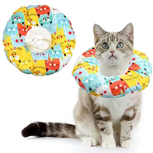 Halskrause Katze AvoDovA Katze Schutzkragen, Halsband Soft