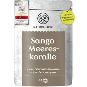 Calcium-Pulver Nature Love ® Sango Meereskoralle 250g Pulver