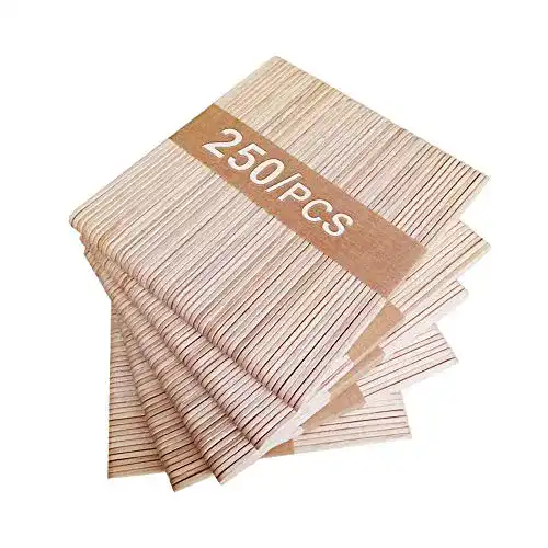 Holzstäbchen Seatek 250 Stücke Eisstiele, 11.4 cm Lang