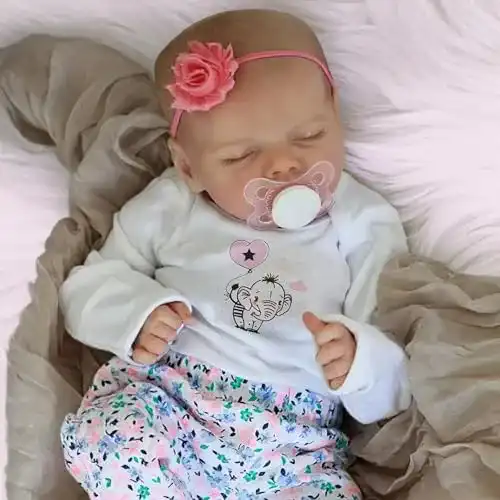 Reborn-Puppe JIZHI Reborn Baby 17 Zoll Handgefertigt