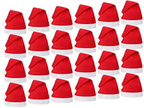 Weihnachtsmütze Alsino 24 Stück (wm-32) Nikolausmütze