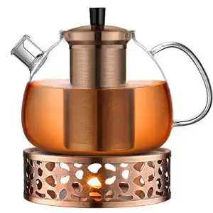 Teekanne ecooe Original 1500ml Bronze Glas Borosilikatglas