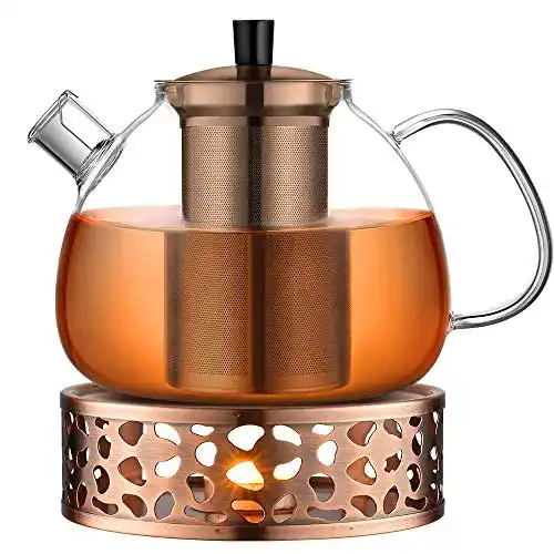 Teekanne ecooe Original 1500ml Bronze Glas Borosilikatglas