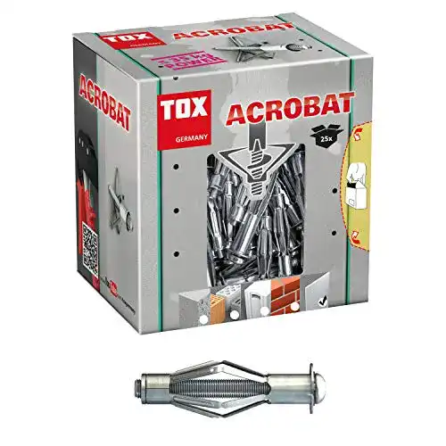 Hohlraumdübel TOX Metall- Acrobat M6 x 37 mm verzinkt, 25 Stück