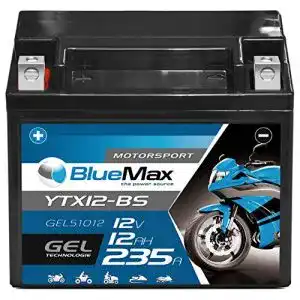 Motorradbatterie 12 V 12 Ah BlueMax CTX12-BS, GEL