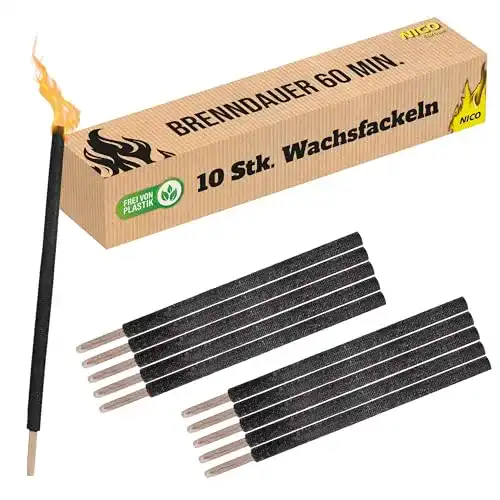 Wachsfackel Unbekannt Nico Feuerwerk® 10 Stück