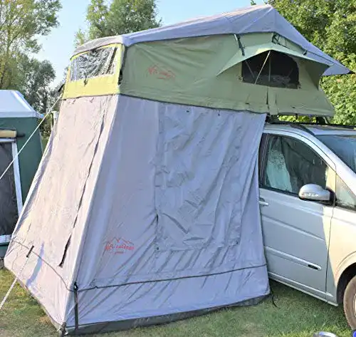 Dachzelt NB outdoor Camping mit Vorzelt 320 x 140 x 130 cm