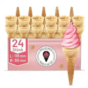 Eiswaffel Mülheimer Manufaktur Eiswaffeln Tulpenhörnchen, 48 St